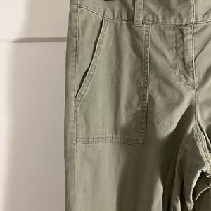 LOFT green khaki cargo pants
